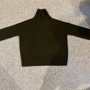 Nap Turtleneck Yak-Wool Pullover - Deep Olive, Extra-Small